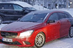 CLA Shooting brake filmed before Paris Motorshow