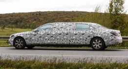 Mercedes-Benz S 600 Pullman spied for the first time