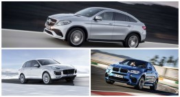 Match of the Year: Mercedes GLE 63 AMG Coupe vs BMW X6M, Porsche Cayenne Turbo S