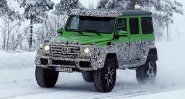 Spied: Mercedes G 63 AMG 4×4 is one mean green off-road machine