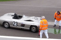 One of a kind Mercedes-Benz crashes at Goodwood classic event