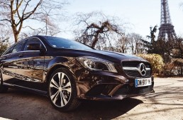 Bonsoir, Paris! Away in a CLA Shooting Brake