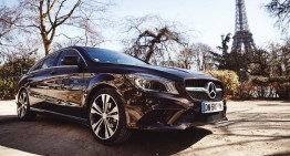 Bonsoir, Paris! Away in a CLA Shooting Brake