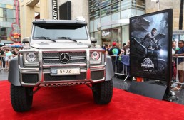 The Jurassic World Premiere – The Mercedes cars look so dino-mite!