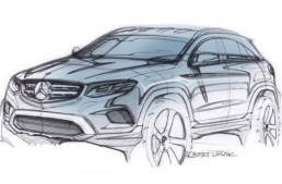 Official sketch teasing the Mercedes-Benz GLC that will be revealed on Wednesday