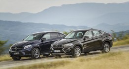 Exclusive: first comparative review of the Mercedes GLE 350 d Coupe vs the BMW X6 40d