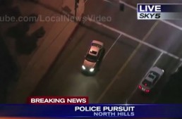 Police pursuit: stolen Mercedes chased for hours in Los Angeles