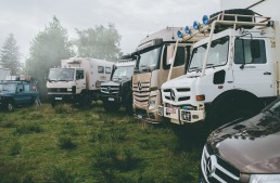 Birthday boy Unimog throws a pajama party in the wild