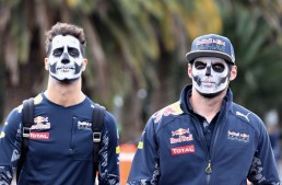 The day the motorsport has gone terribly wrong – Drivers wear Halloween make-up