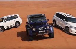 Prince of the desert! Mercedes-Benz G500 4×4² vs Toyota Land Cruiser vs Nissan Patrol