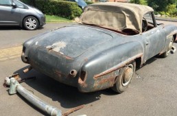 Use your imagination – This $65,000 barn-find Mercedes-Benz 190SL can turn into a dream car