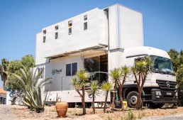 Hotel Actros? This is the Mercedes-Benz Actros truck that became a 2-story hotel