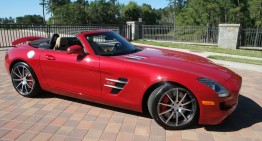 Used, but not so much – Mercedes SLS AMG Roadster goes under hammer