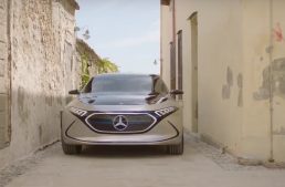 Mercedes-Benz Concept EQA on the road across Sicily