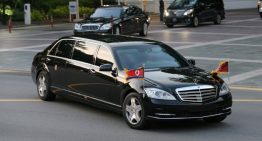 Kim Jong Un seen in 1 million USD bulletproof Mercedes S 600 Pullman