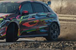 Teaser – The future Mercedes-AMG A45 hits the racetrack