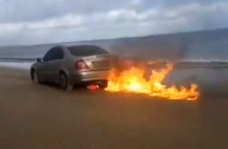 He is the mad man that burned his Mercedes live on Facebook