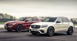 Mercedes-AMG GLC 63 S vs Alfa Romeo Stelvio Q4 – The drag race of the family SUVs