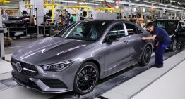 New Mercedes-Benz CLA hits the assembly line