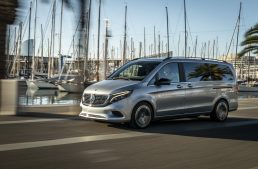 Mercedes-Benz EQV concept on a ride in Barcelona