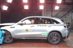 What is the EuroNCAP rating for the new Mercedes-Benz EQC and CLA?