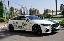 The Mercedes-AMG GT 63 S becomes a police car in Dubai