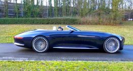 Supercar Blondie drives the undriveable: Mercedes-Maybach Vision 6 Cabriolet