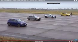 Mercedes-AMG A 45 S 4Matic+ vs BMW M2, Audi RS3, VW Golf R: Drag race