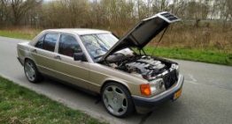 Extreme: perfectly street legal Mercedes-Benz 190 powered by a 6.0 liter V12 from 600 SEL