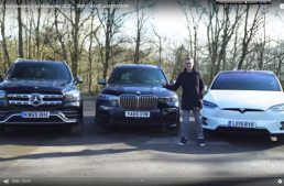 First comparison test Mercedes-Benz GLS vs BMW X7 and Tesla Model X