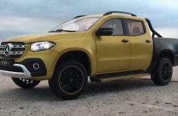 A scale model in the loving memory of the Mercedes-Benz X-Class