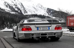 Lockdown catch – Mercedes-Benz CLK GTR Number 8 of 25 was seen rolling in Switzerland