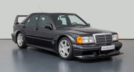 A Mercedes 190 E 2.5-16 EVO II with only 9,307 km on board for sale