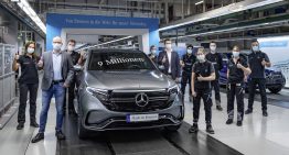 The 9 millionth car produced in Bremen is a Mercedes EQC