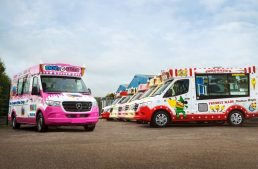 A company just ordered 55 Mercedes-Benz Sprinter units. They will become ice cream vans