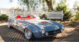 Mercedes-Benz 300 SL Roadster undergoes tuning. This is the result