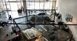 Mercedes CLK DTM Cabrio and other very rare Mercedes as a permanent exhibition in a cafe in Abu Dhabi