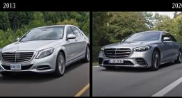 Mercedes-Benz shows the exact differences between the new and former S-Class generations