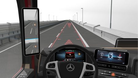 The innovative feature that the Mercedes-Benz trucks receive