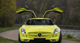 Mercedes-Benz SLS AMG Electric Drive for sale. The asking price is heart-stopping