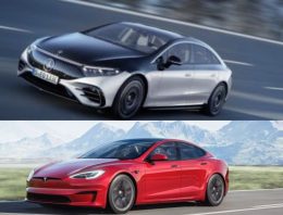 First comparison: Mercedes EQS vs Tesla Model S