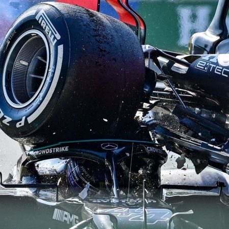 Lewis Hamilton crash Monza