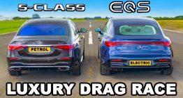 Mercedes EQS challenges the S-Class in Luxury Drag Race