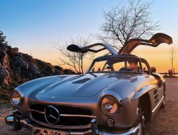 Susie and Toto Wolff Take Out the Mercedes-Benz 300 Gullwing While F1 Team Announces New Car Reveal