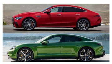 Which concept is better? Mercedes-AMG GT 63 S E Performance or Porsche Taycan?