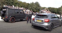 Brave Mercedes-AMG A 45 fights brother from another mother and supercars