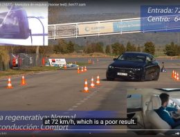 Relatively low speed in Elch test for the Mercedes EQS (video)