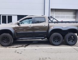 Six wheels Mercedes X-Class with Carlex Design elements