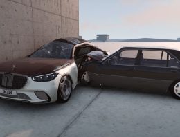 Mercedes-Maybach S 680 W223 vs Mercedes-Benz S 600 W140 Test Crash Is a Viral Simulation