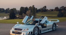 Two very rare Mercedes CLK GTRs, Coupe and Roadster, for sale at Sotheby’s Las Vegas auction